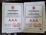 企业资质等级证书 企业信用等级证书
